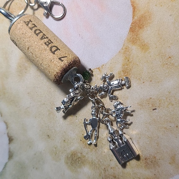 Wizard of Oz Wine Cork Key Chain & Purse Charm Wicked NWT - Picture 4 of 4